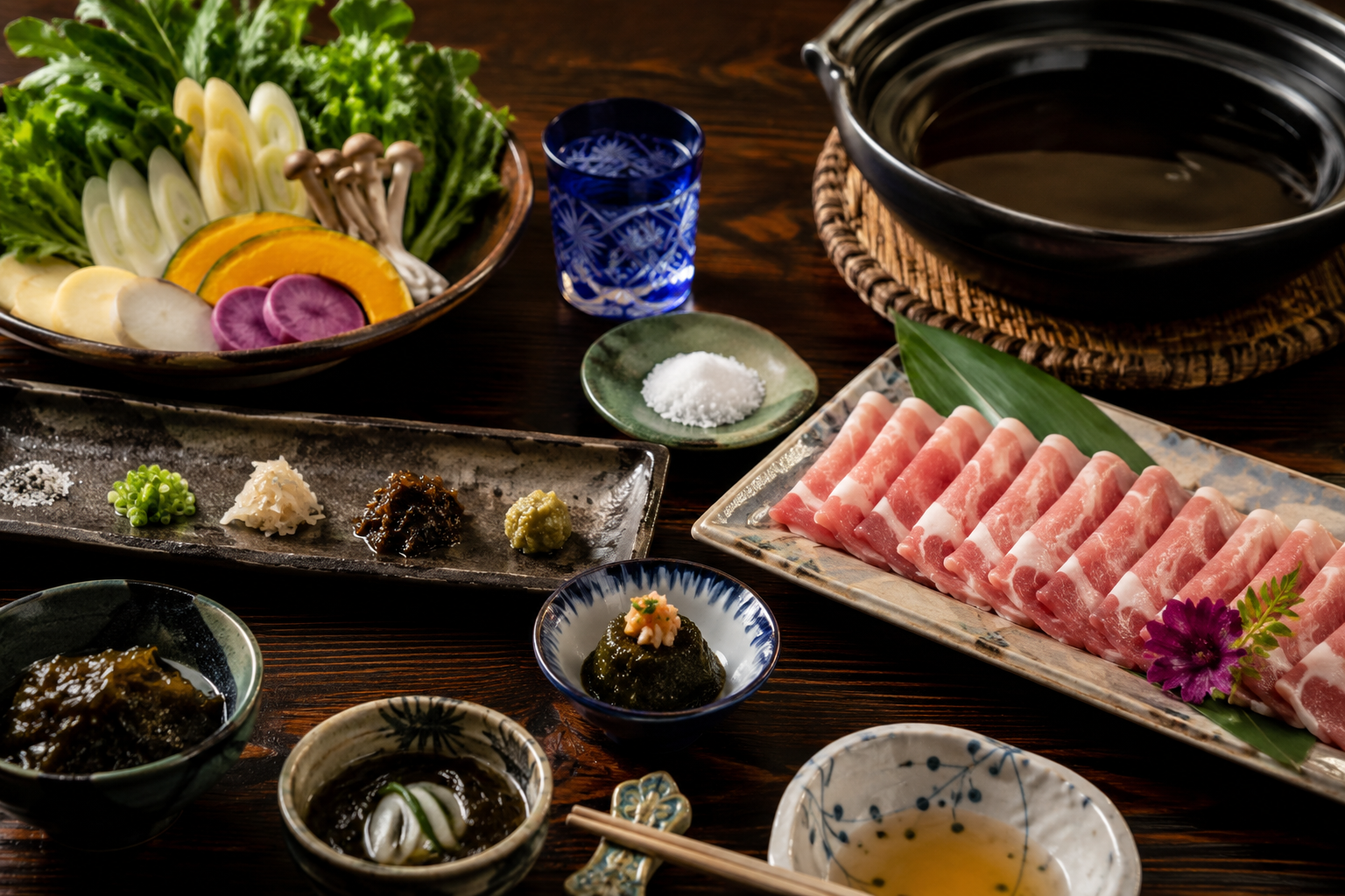 落ち着いた居酒屋の席イメージ